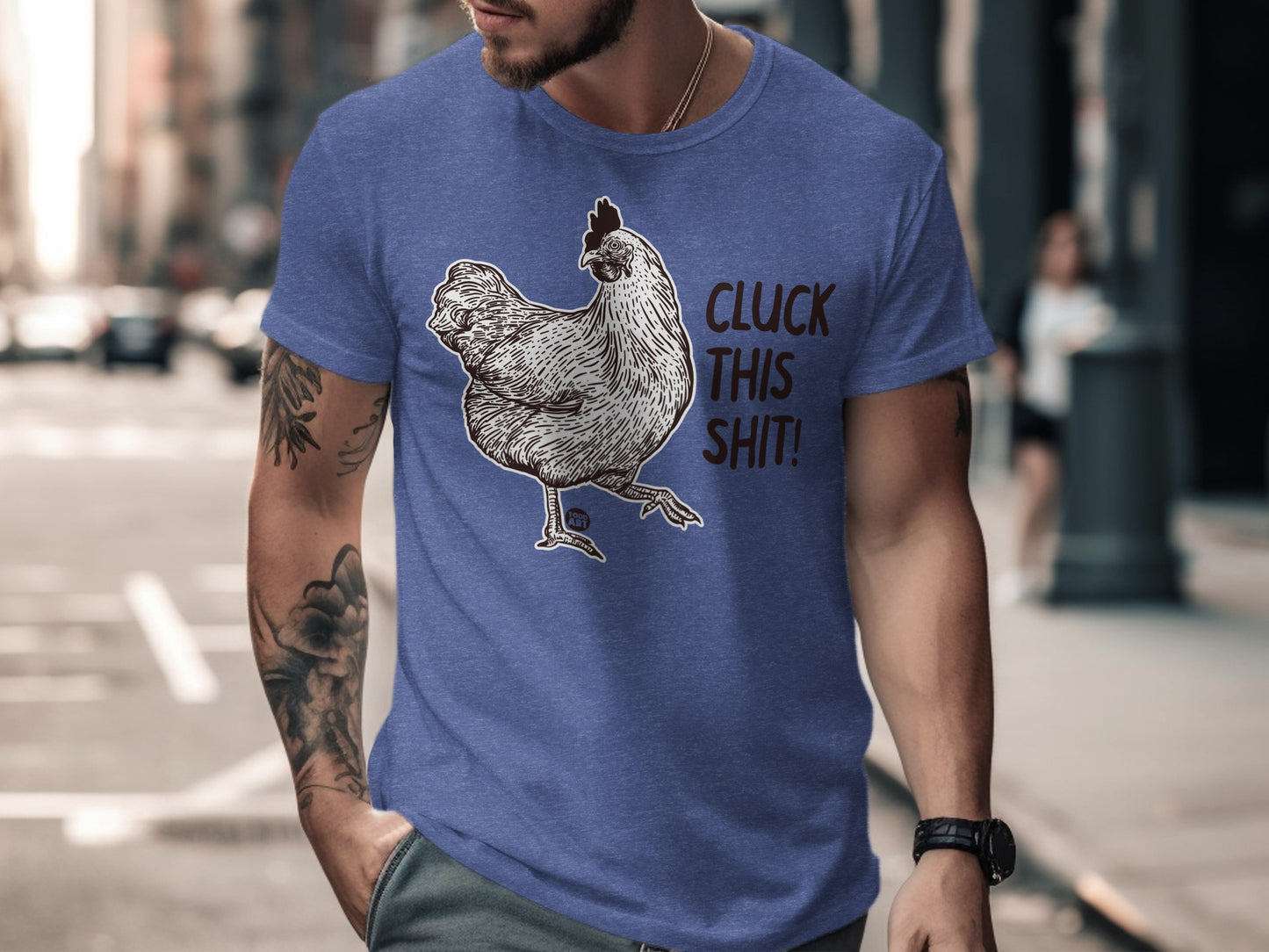 Cluck This Shit Graphic Tee Chicken Design product