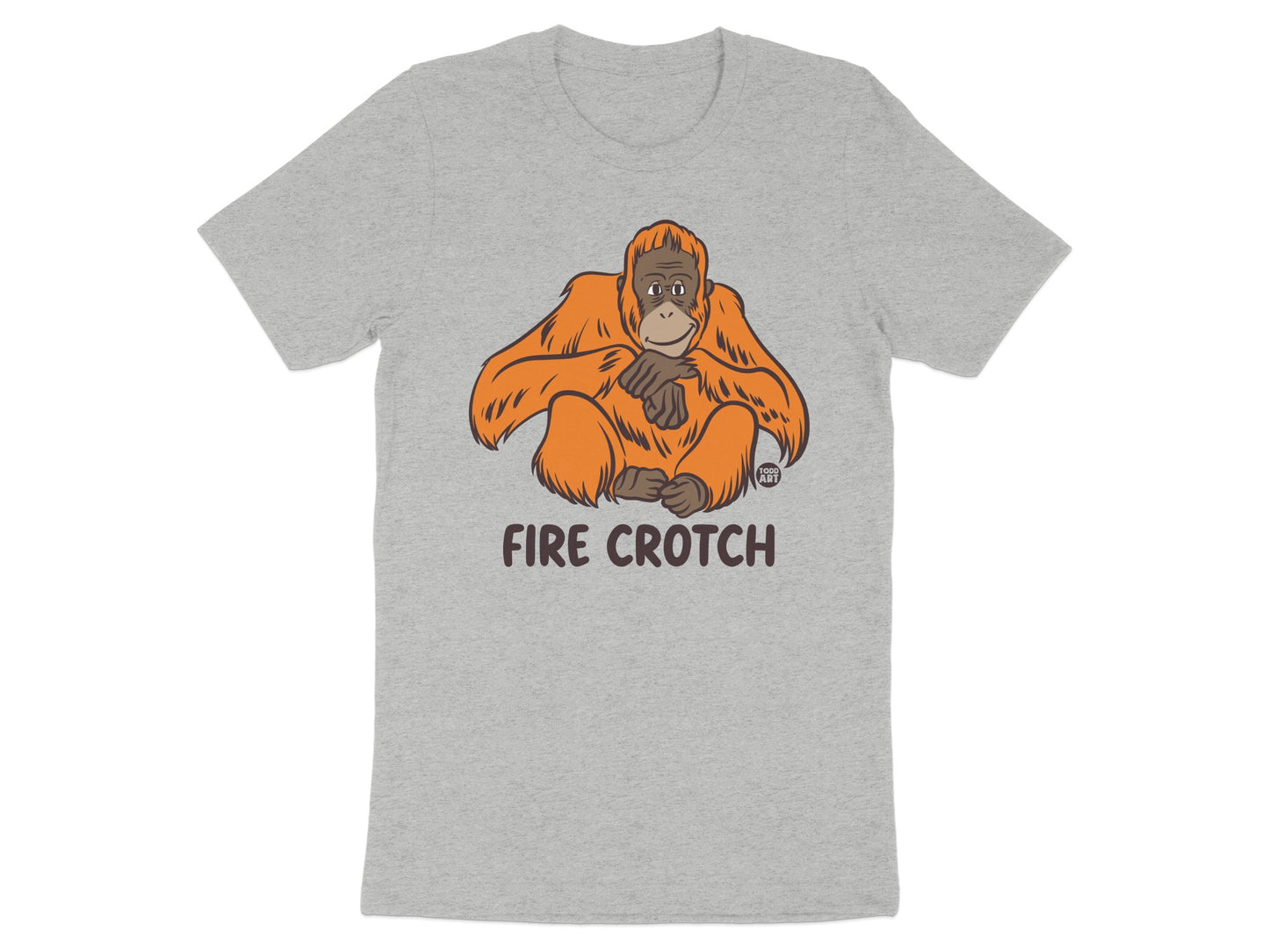 Funny Fire Crotch Orangutan Graphic T-shirt product