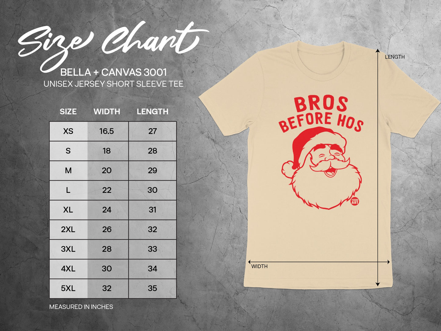 Bros Before Hos Santa Claus Graphic Shirt product type