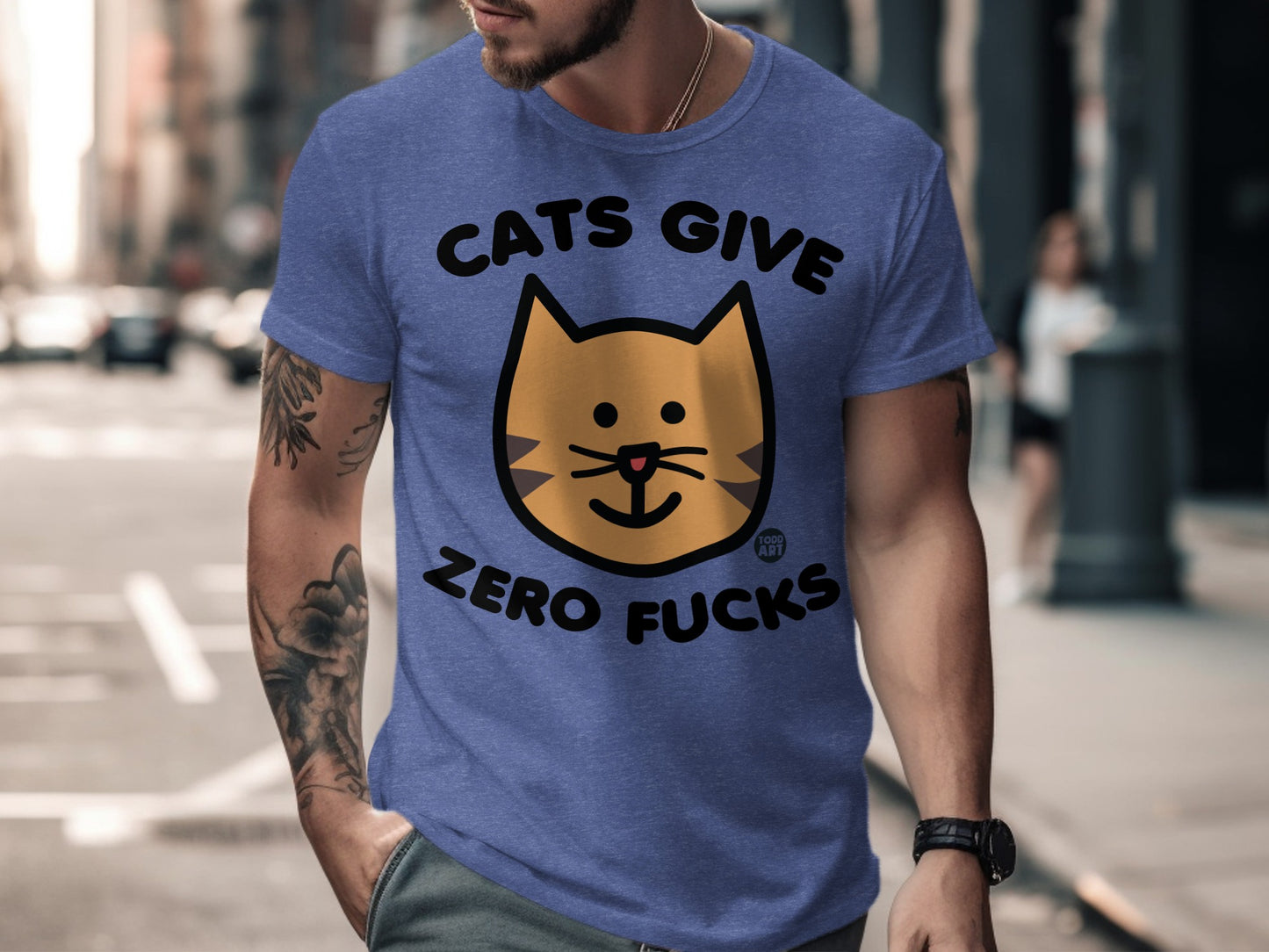 Cats Give Zero F**ks Funny Cat Lover Shirt product
