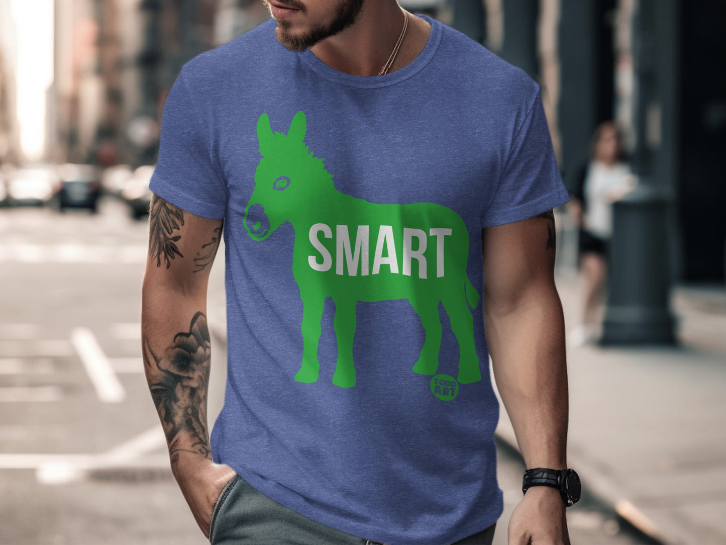 Smart Donkey Graphic Design on Men's T-shirt product