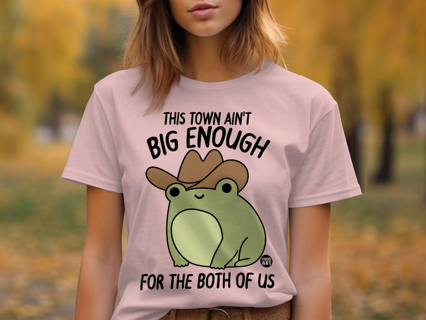 This Town Ain't Big Enough Frog T-shirt product