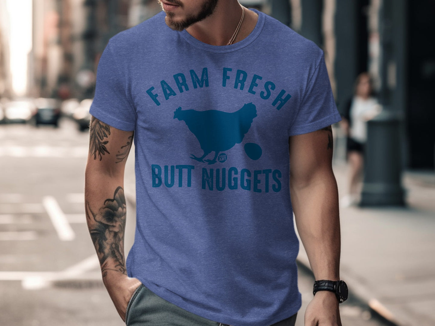 Farm Fresh Butt Nuggets Graphic T-Shirt product type