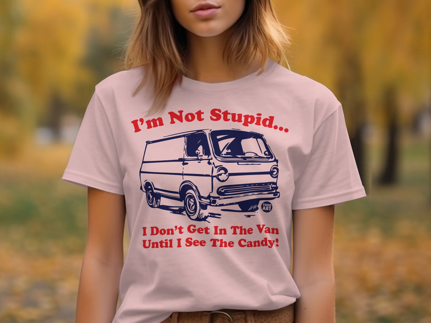 I'm Not Stupid I Don't Get In The Van Funny T-shirt product