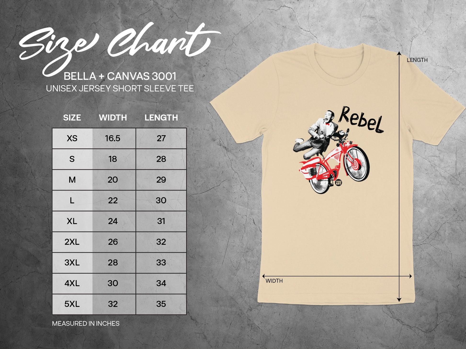 Rebel Biker Graphic Design Tee Shirt