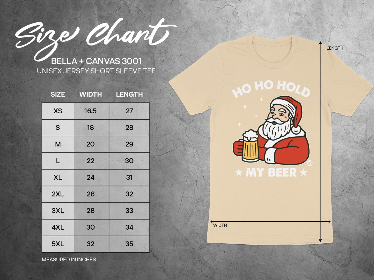 HO HO HOLD MY BEER Santa Short Sleeve Tee product type