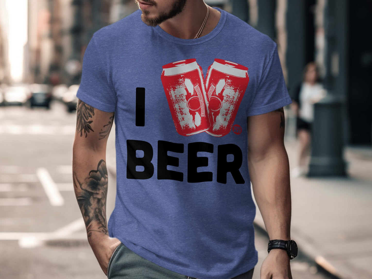 I Love Beer Fun Graphic Tee Shirt Novelty Gift product