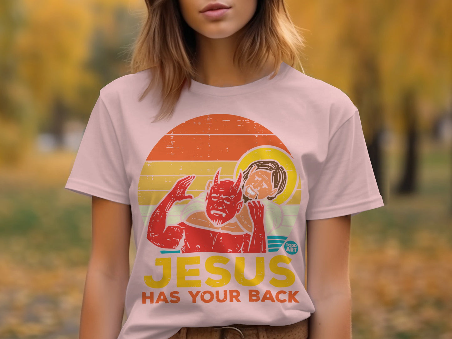 Jesus Has Your Back Graphic T-Shirt product