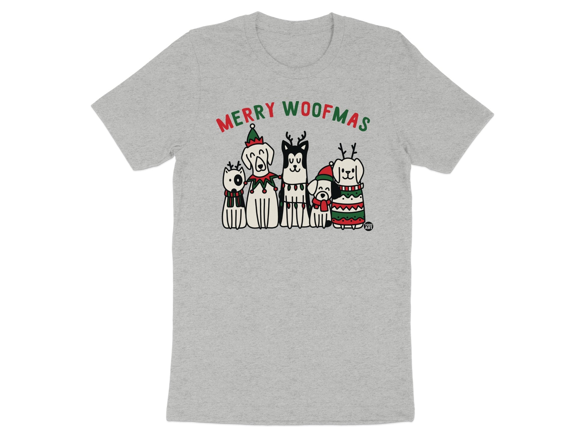 Merry Woofmas Cute Dogs Christmas Themed Shirt product type