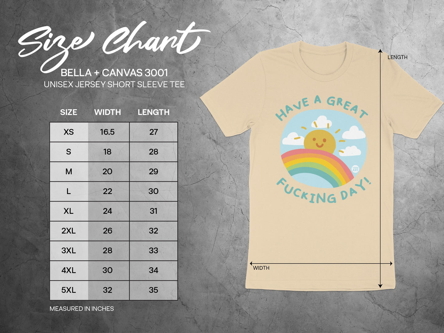 Have a Great Day Rainbow Graphic T-Shirt