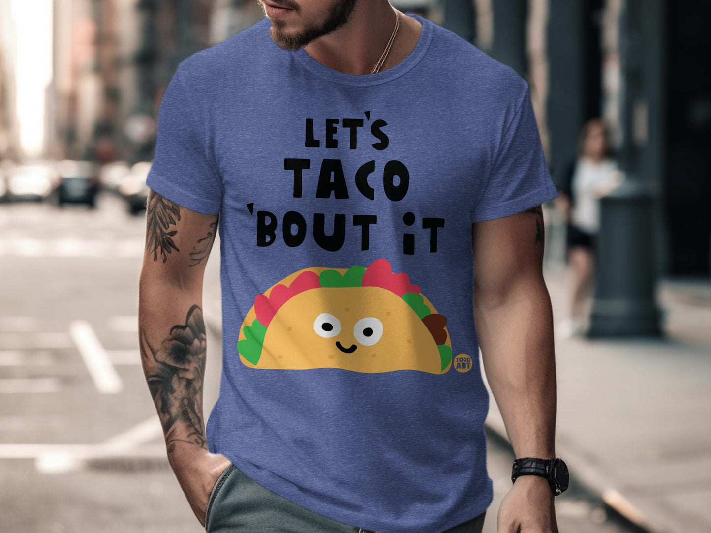 Let's Taco 'Bout It Funny Graphic T-Shirt