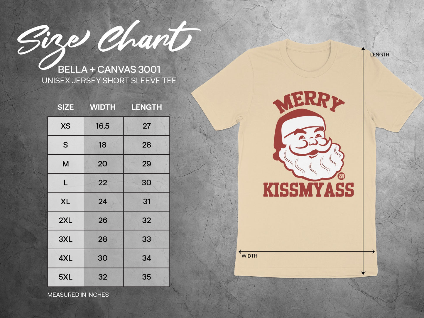 Merry Kissmyass Santa Claus Unisex Jersey Short Sleeve Tee product