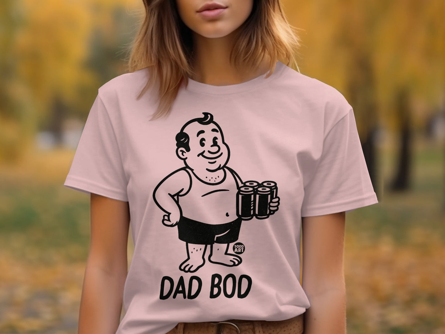 Fun Graphic Dad Bod Illustration T-Shirt product