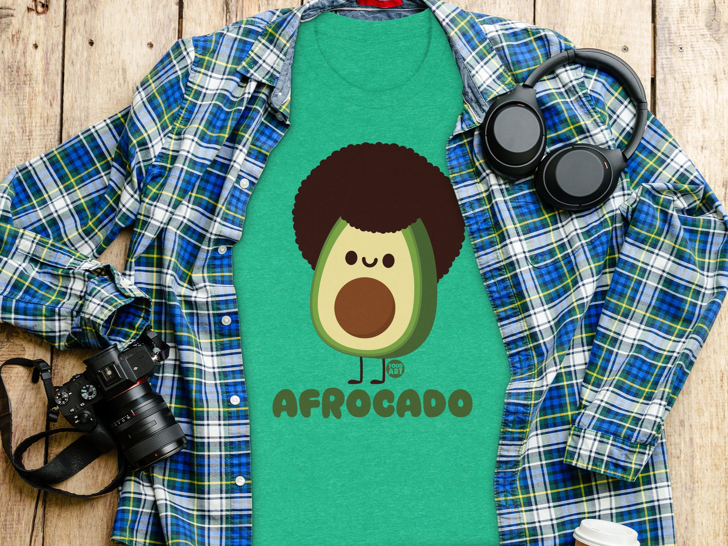 Afrocado Fun Avocado and Afro Inspired Shirt