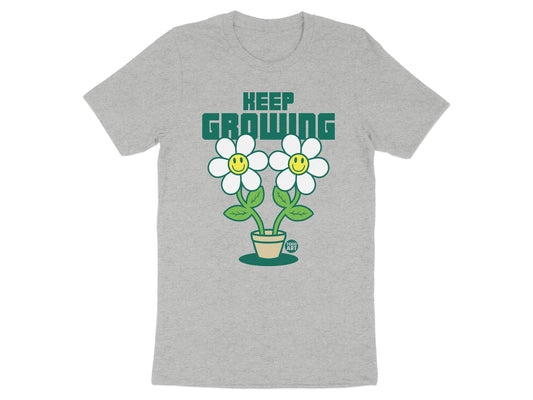 Keep Growing Happy Flower Graphic T-shirt