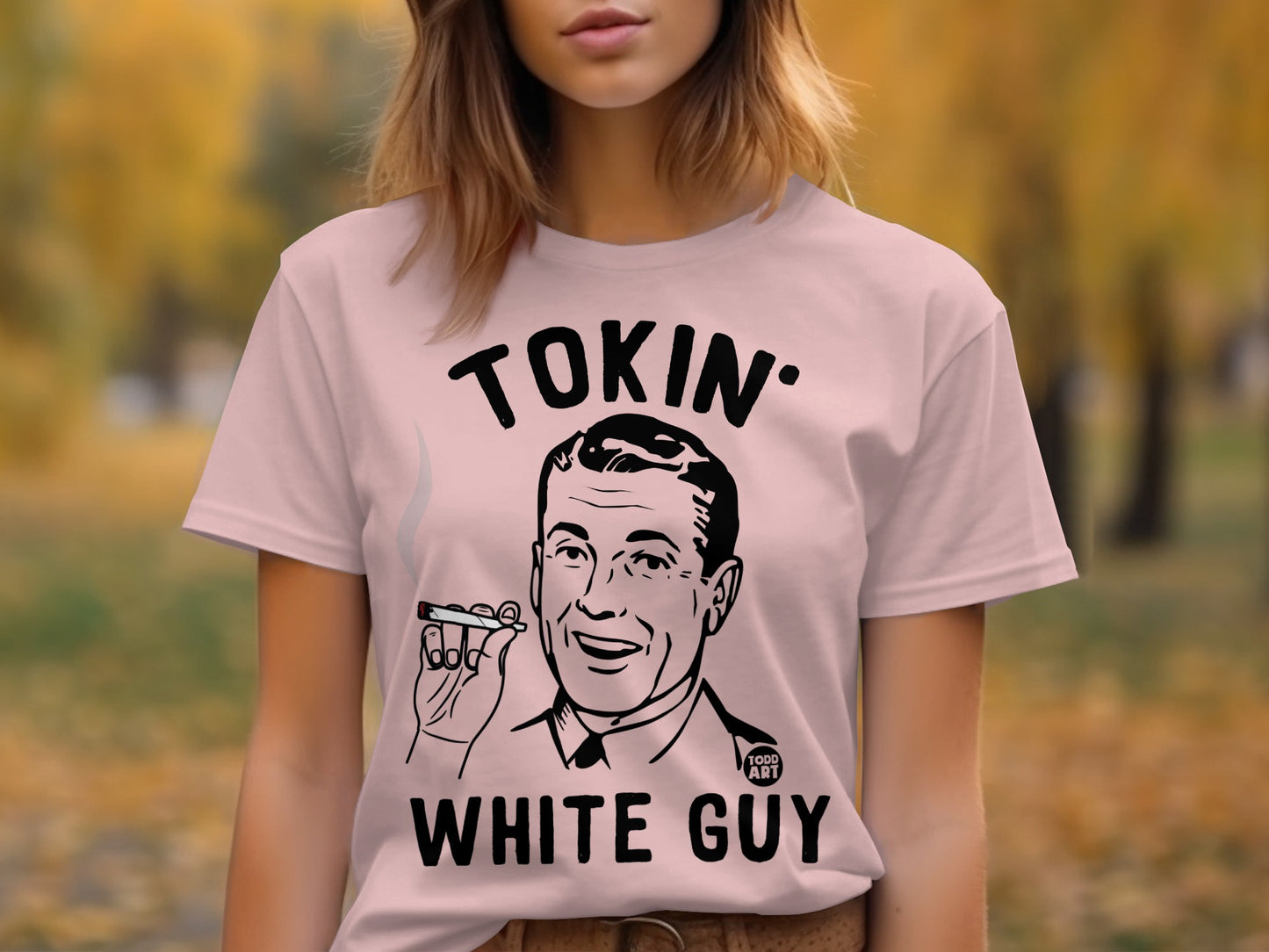 Tokin' White Guy retro graphic tee product