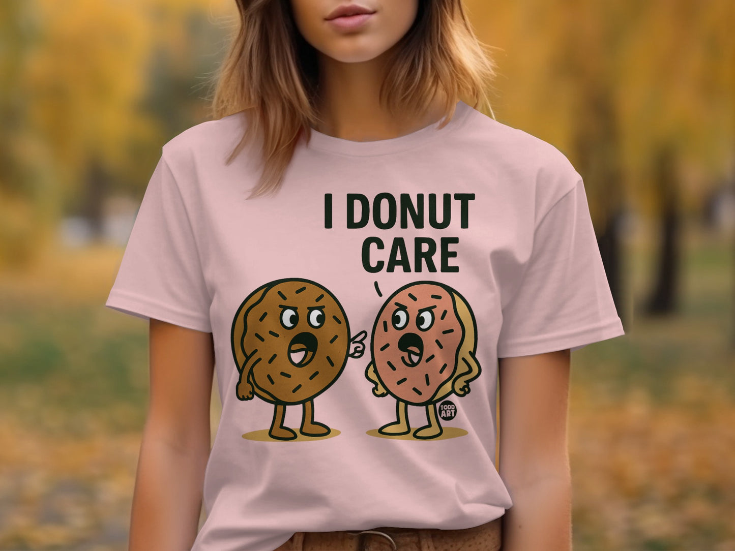 I Donut Care Cute Graphic Tee Shirt product type