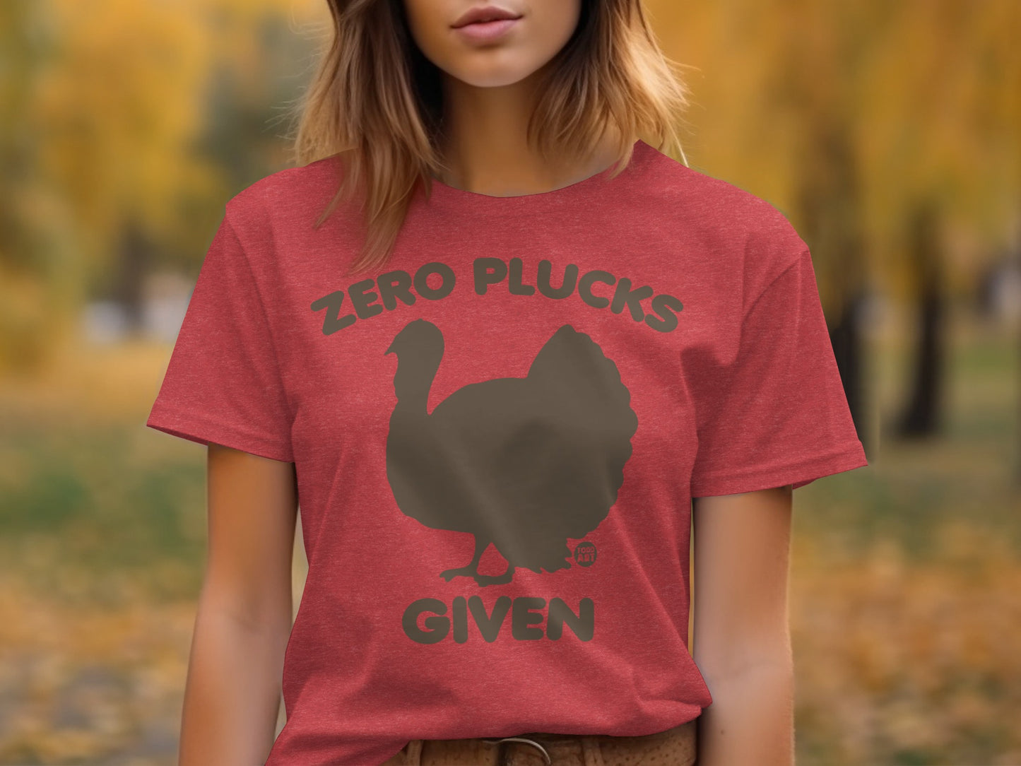 Zero Plucks Given Turkey Graphic T-shirt