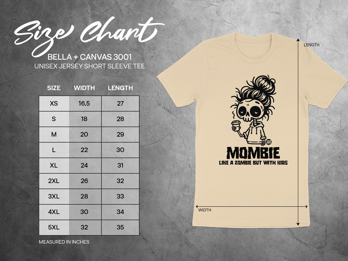 Mombie Like a Zombie But With Kids Tee