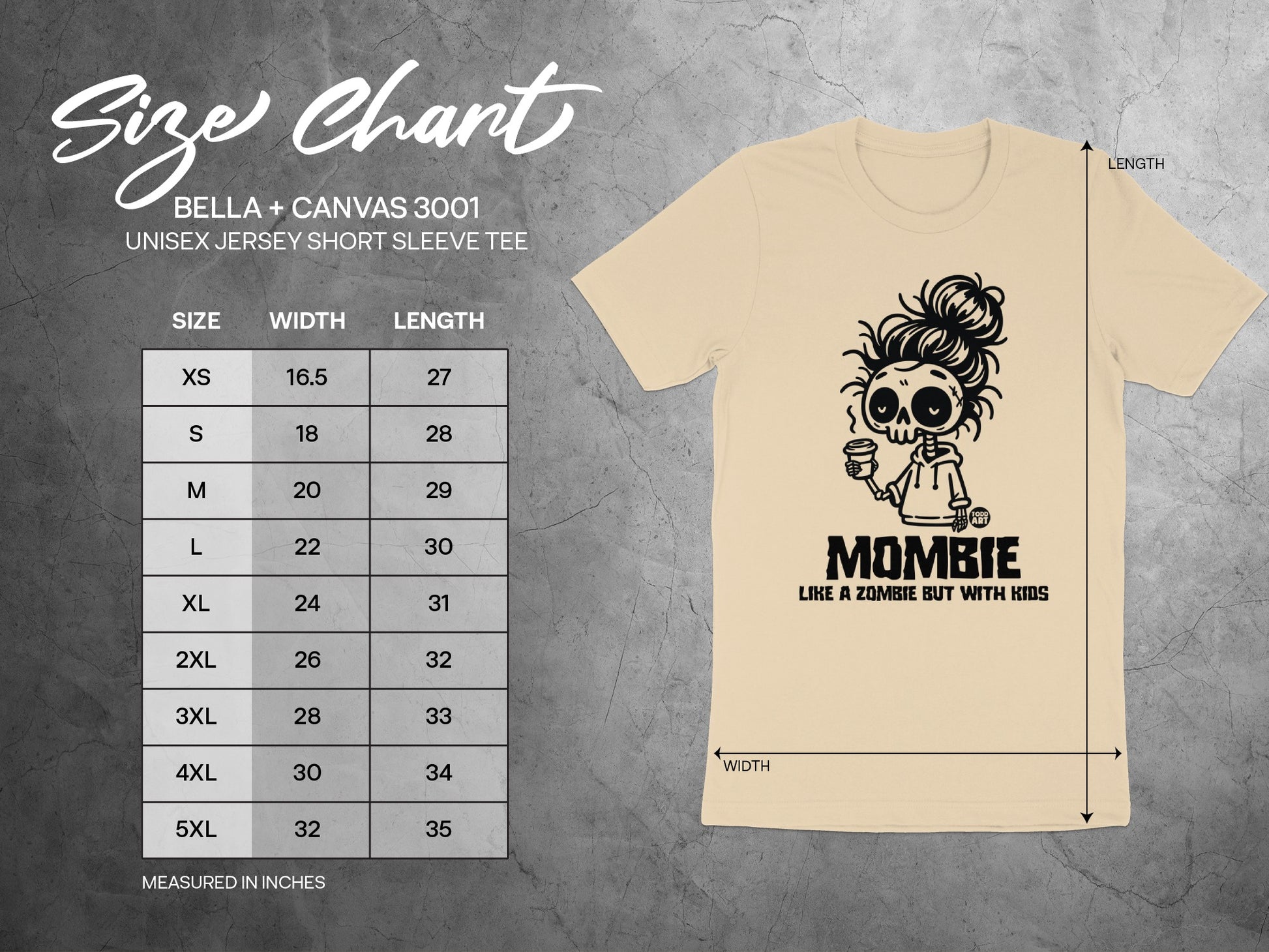 Mombie Like a Zombie But With Kids Tee