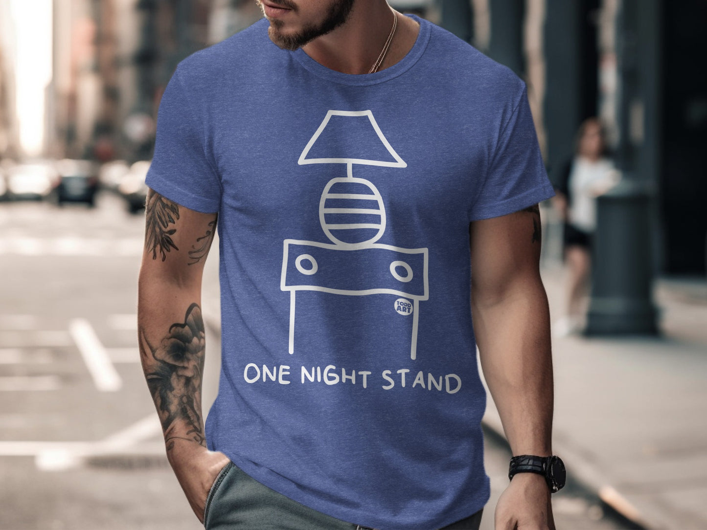 One Night Stand Graphic Lamp Table Design T-Shirt product