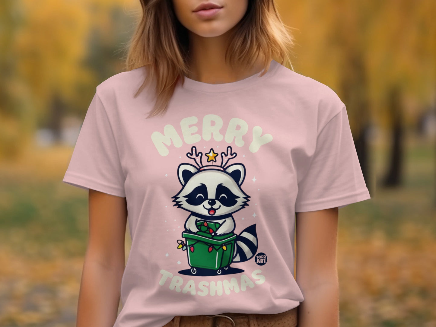 Merry Trashmas Raccoon Holiday T-Shirt product
