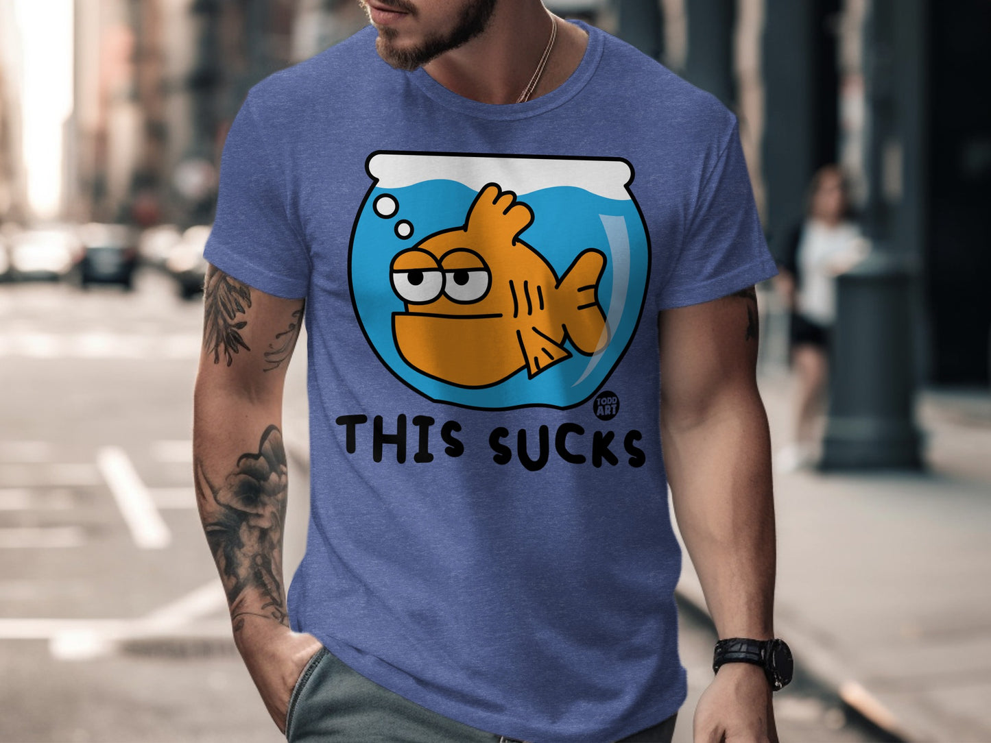 Hilarious Fish Graphic This Sucks T-Shirt product