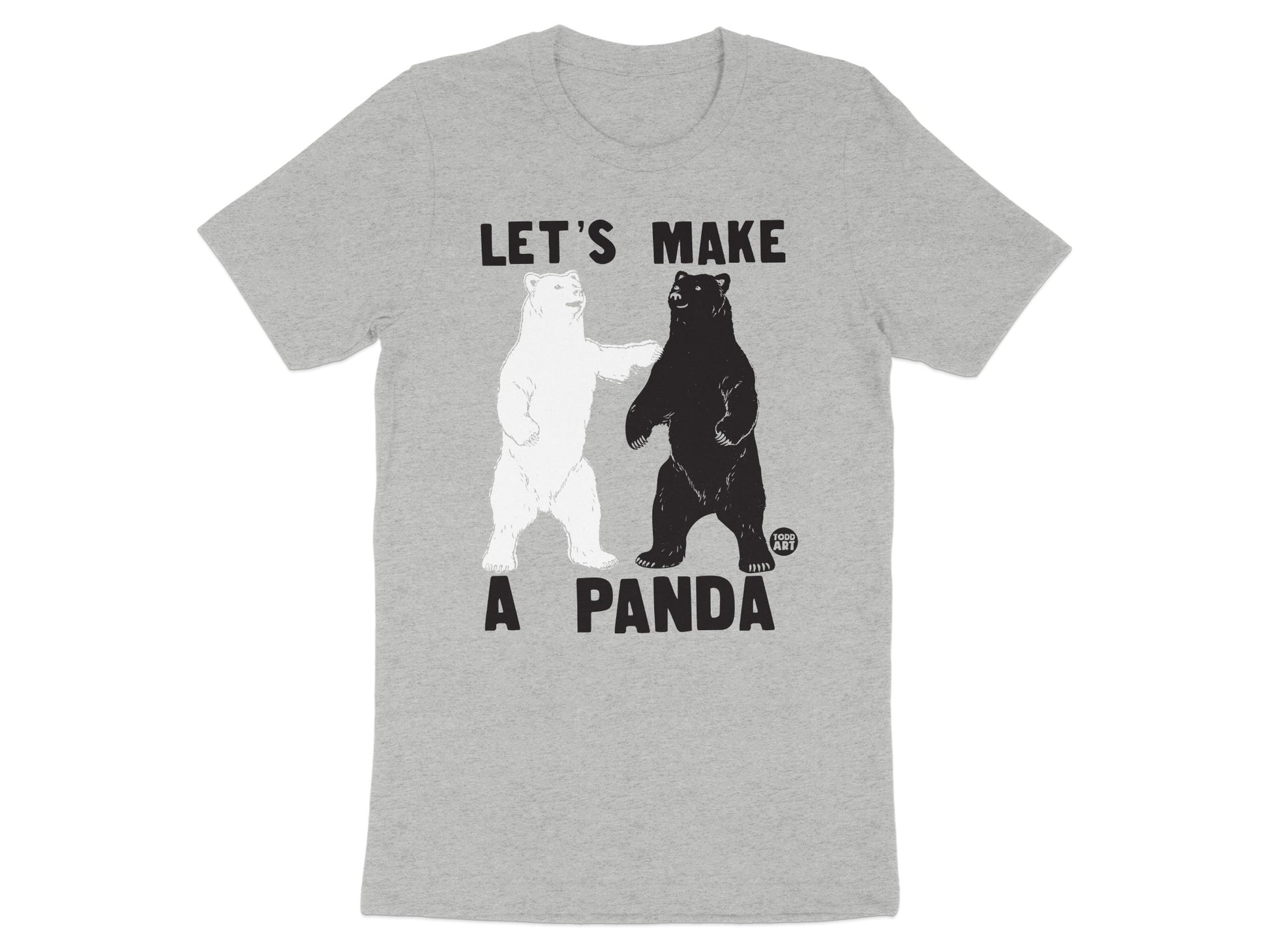 Let's Make A Panda Bear Design Graphic T-shirt product