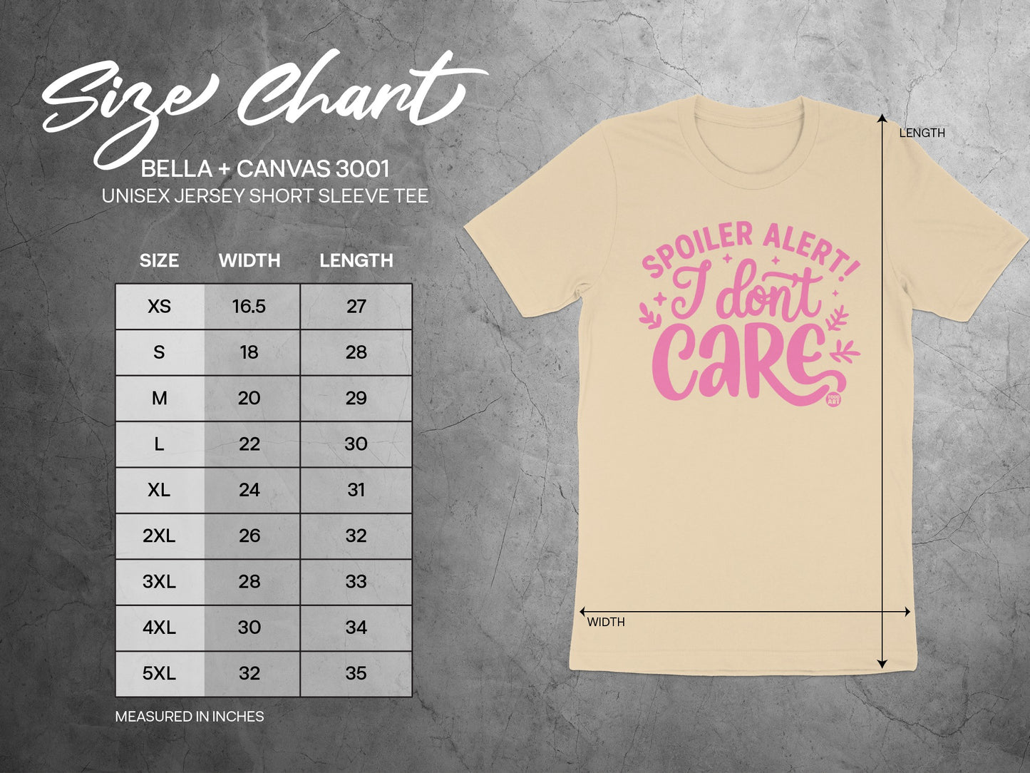 Spoiler Alert I Don't Care Unisex Jersey Tee product