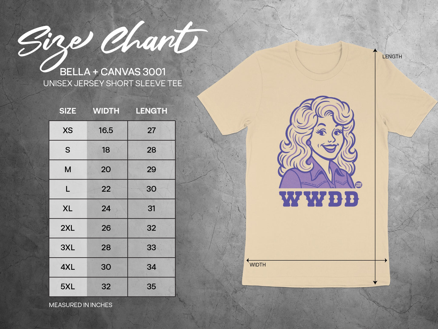 WWDD Short Sleeve Tee with Character Graphic