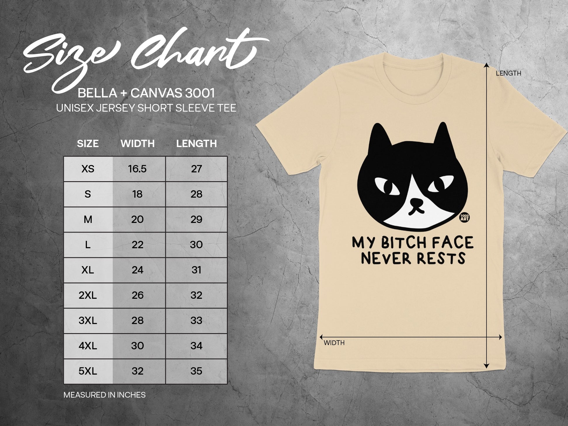 My Bitch Face Never Rests Unisex Jersey Shirt product