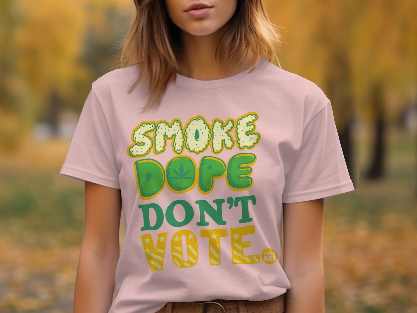 Smoke Dope Don't Vote Graphic Unisex T-Shirt