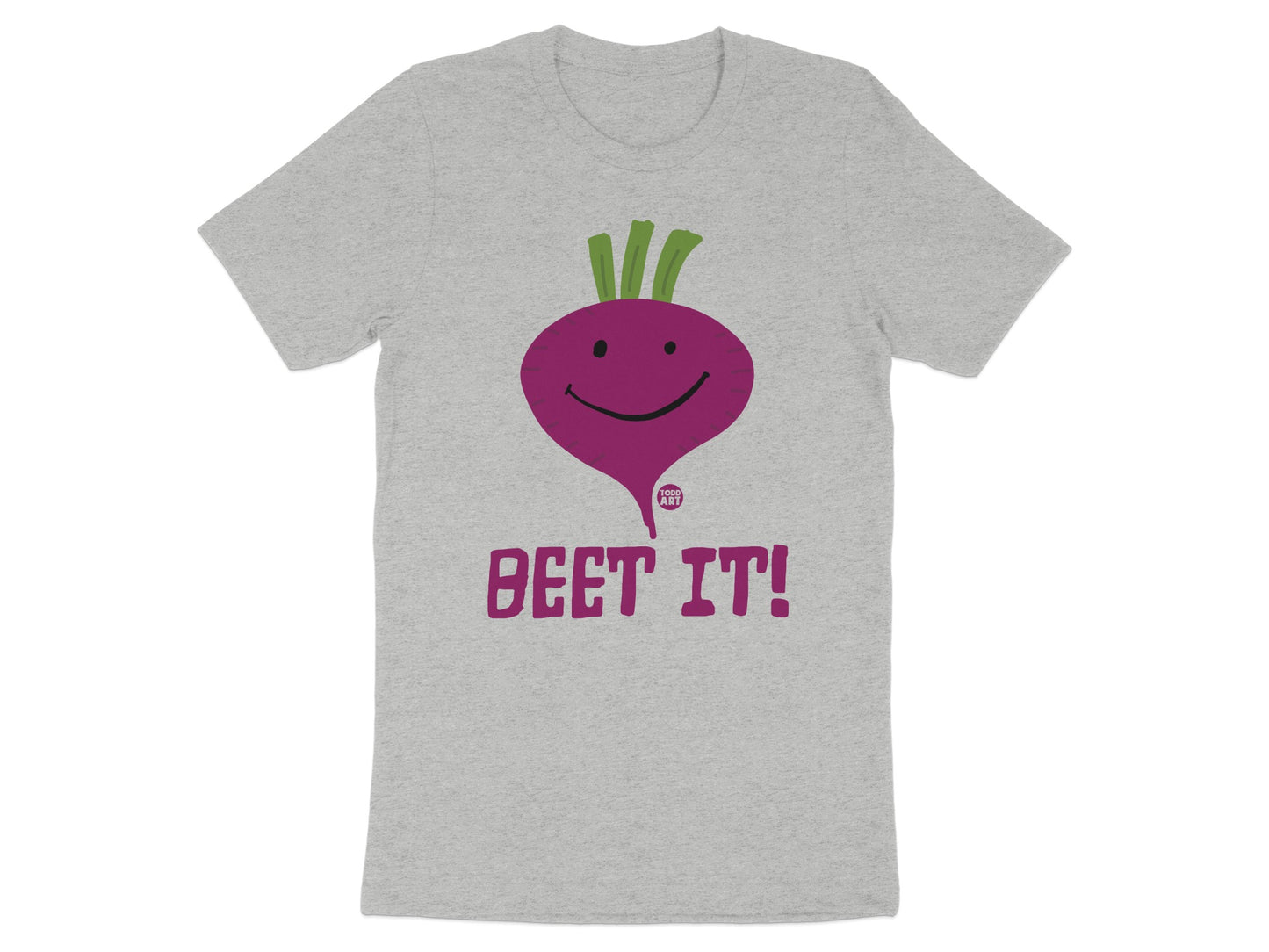 Beet It Smiling Beet Graphic Tee Shirt