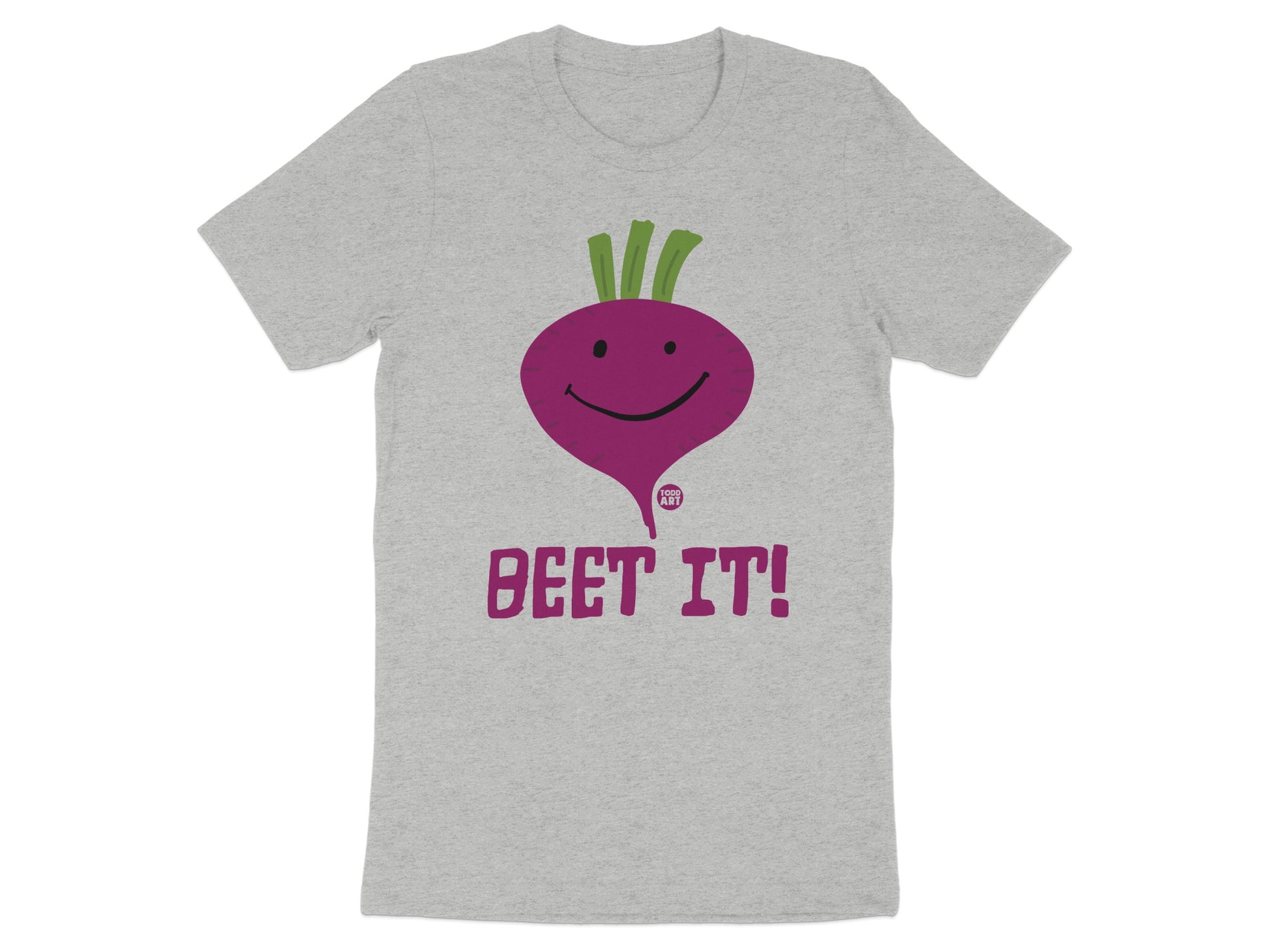 Beet It Smiling Beet Graphic Tee Shirt
