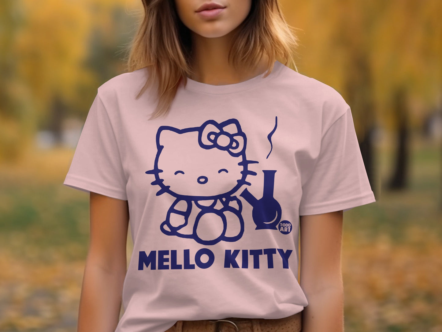 Mello Kitty Top Featuring Iconic Cartoon Character