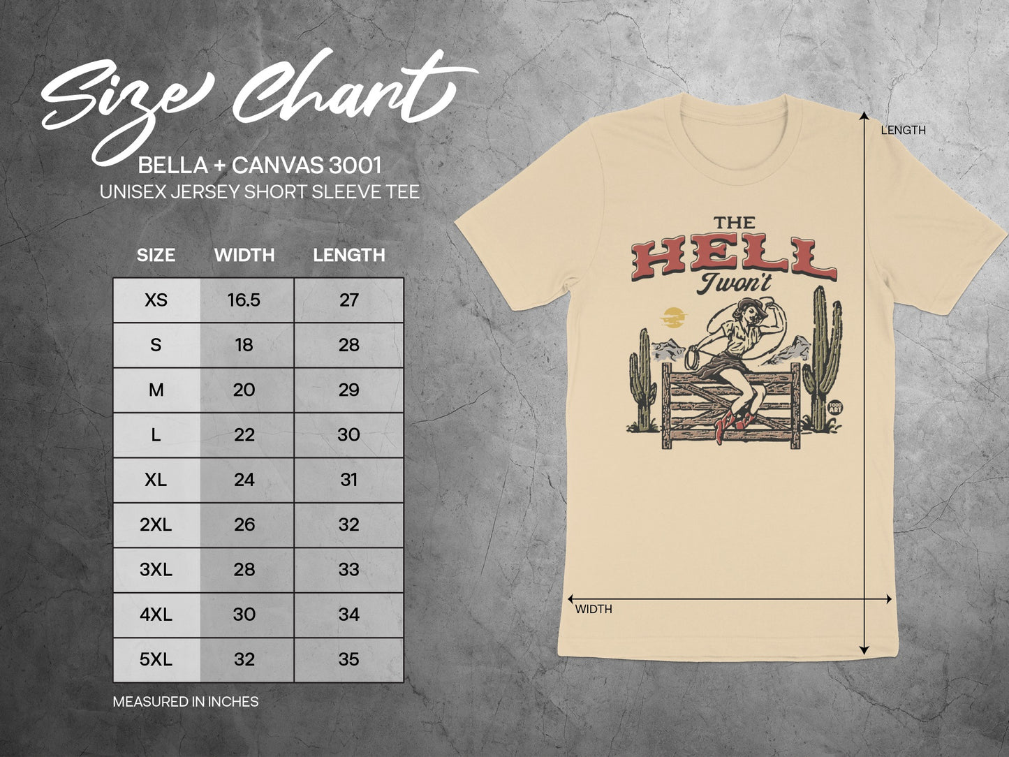 The Hell I Won't Graphic Tees Unisex Short Sleeve product
