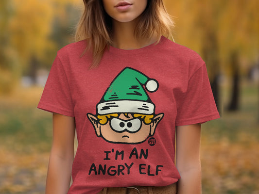I'm an Angry Elf Fun Graphic T-Shirt