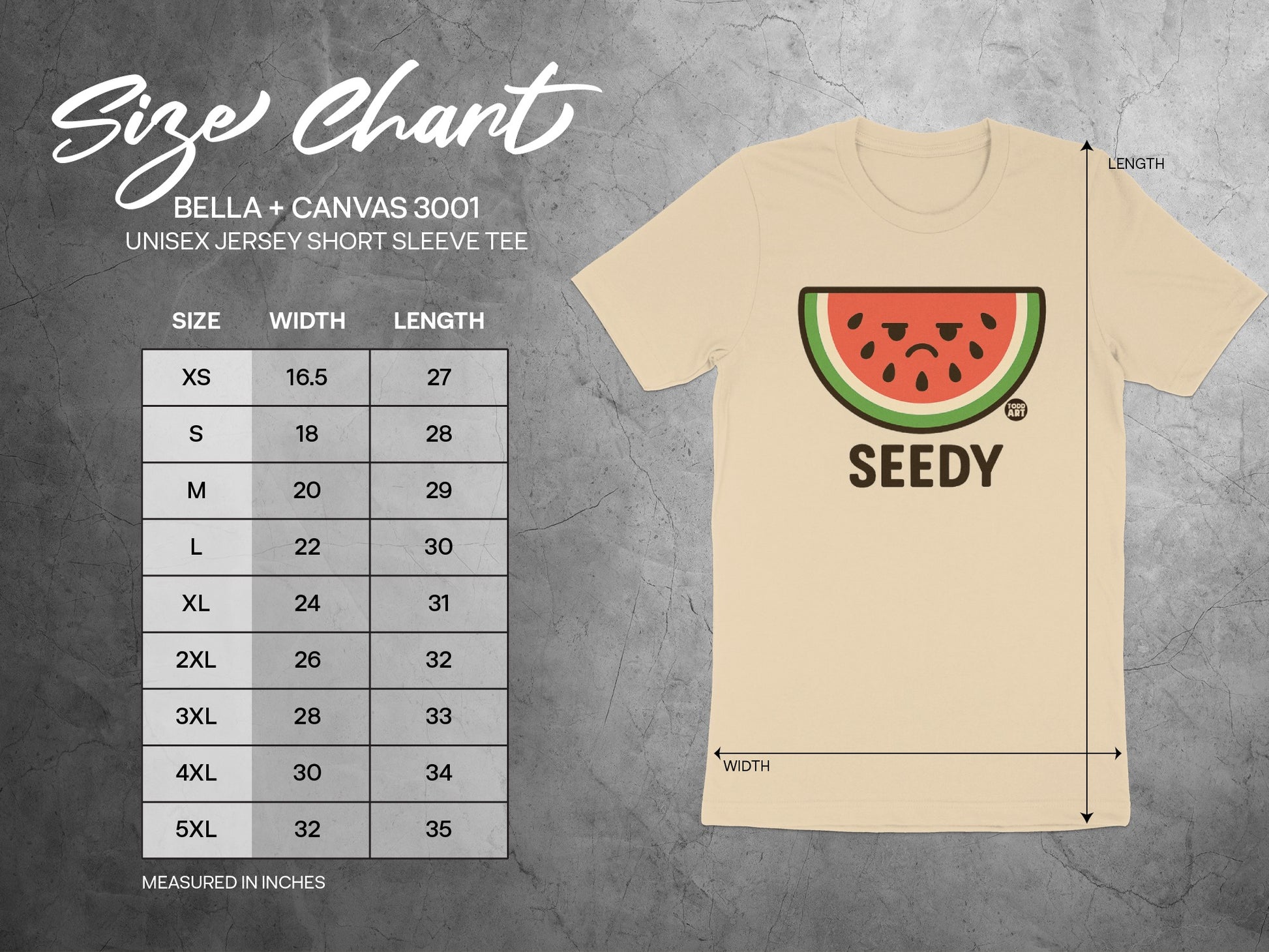 Graphic Watermelon Print Unisex Short Sleeve Tee product