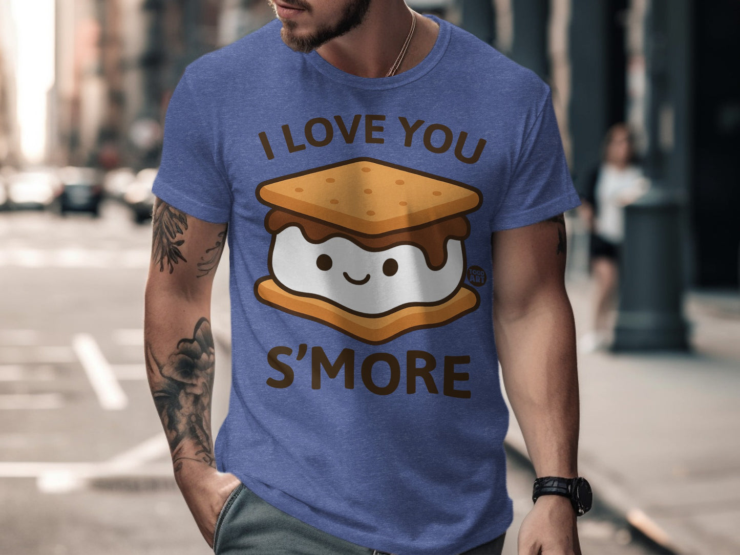 Adorable I Love You S'more Slogan Tee Product