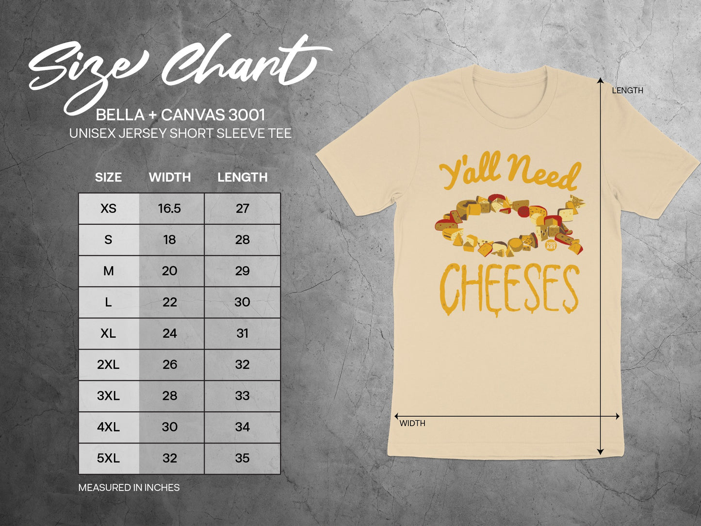 Y'all Need Cheeses Unisex Jersey Short Sleeve Tee product