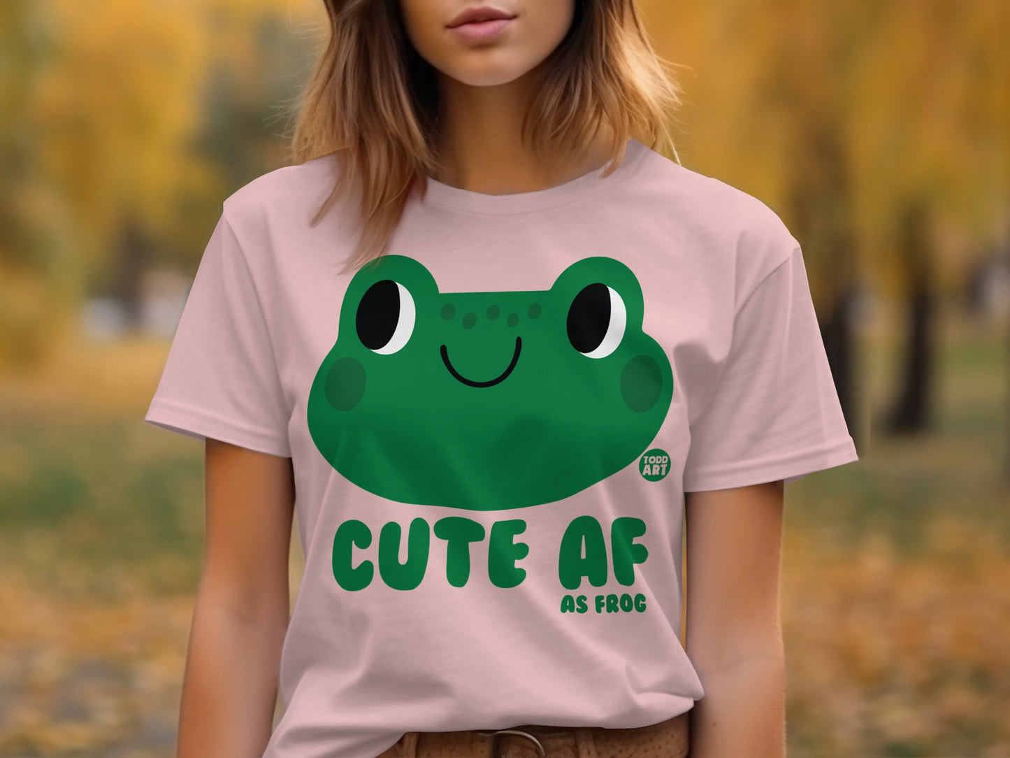Cute AF As Frog Graphic Short Sleeve T-Shirt product