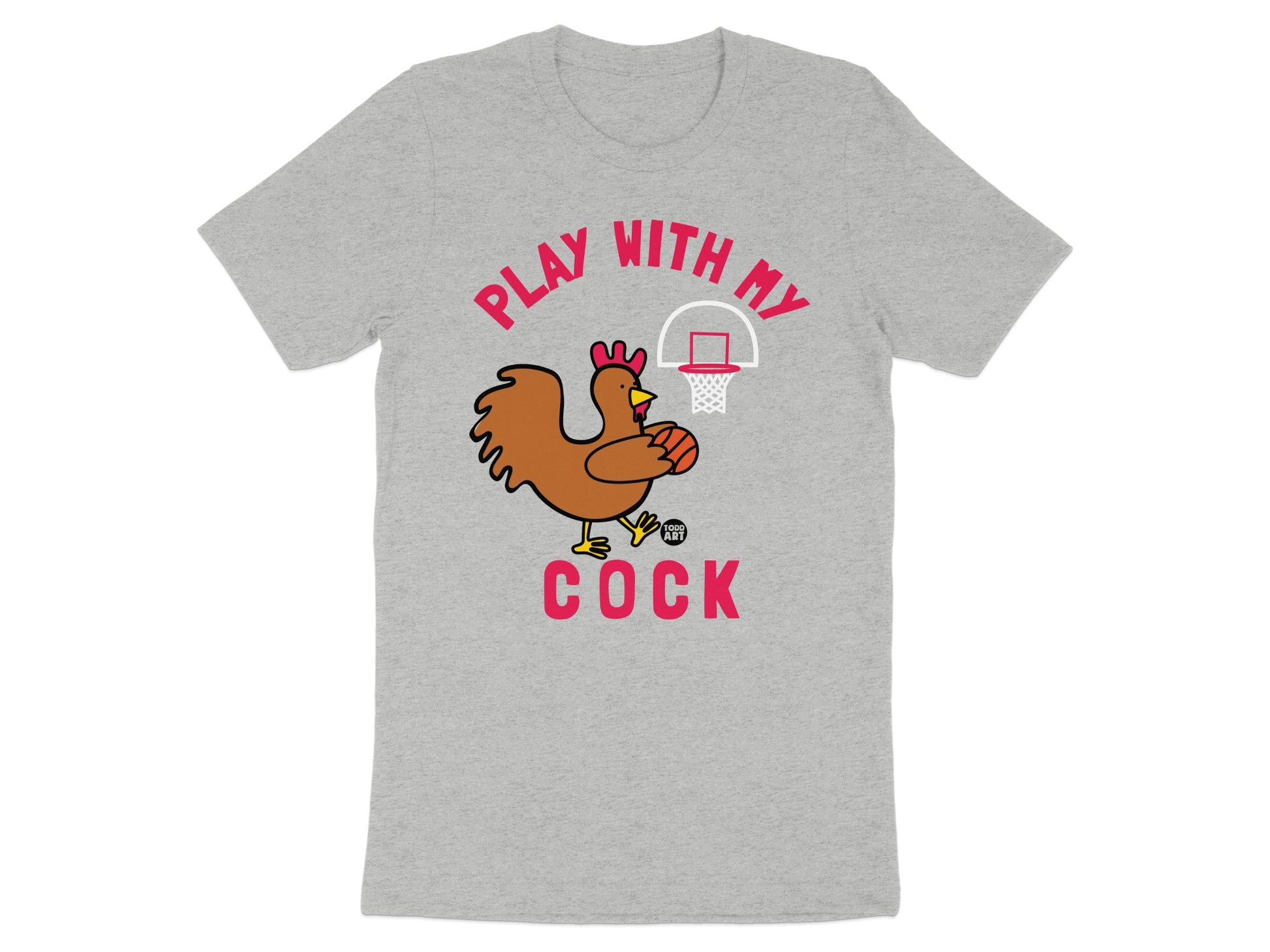 Play With My Cock Funny Chicken T-Shirt product