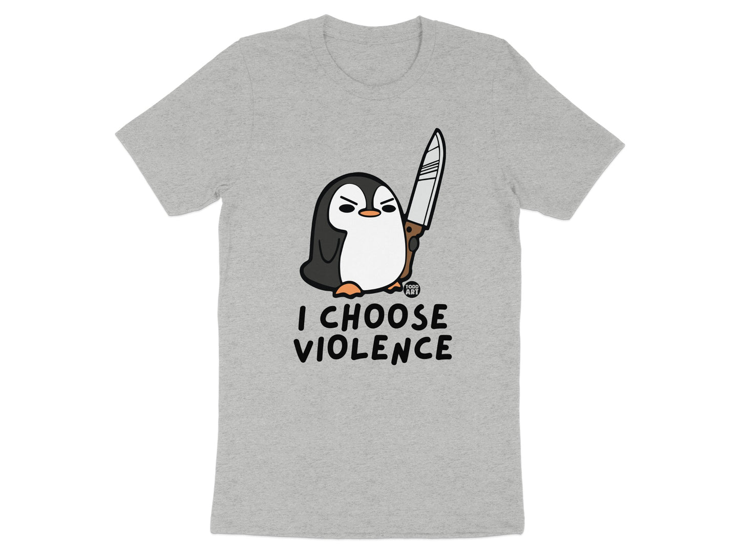 I Choose Violence Penguin Shirt Graphic Tee Product