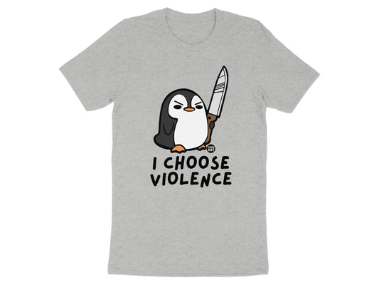 I Choose Violence Penguin Shirt Graphic Tee Product