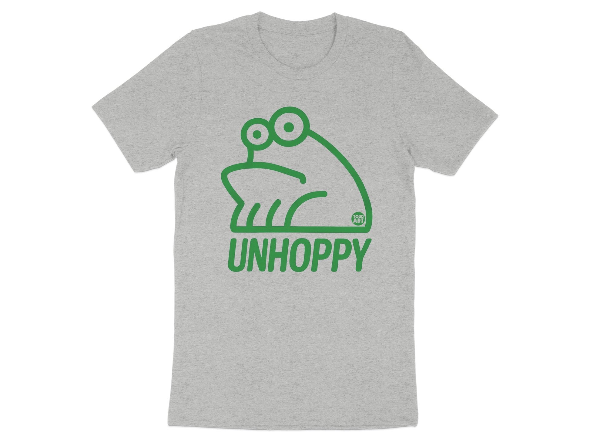 Unhoppy Frog Design Funny Graphic Unisex T-shirt product type