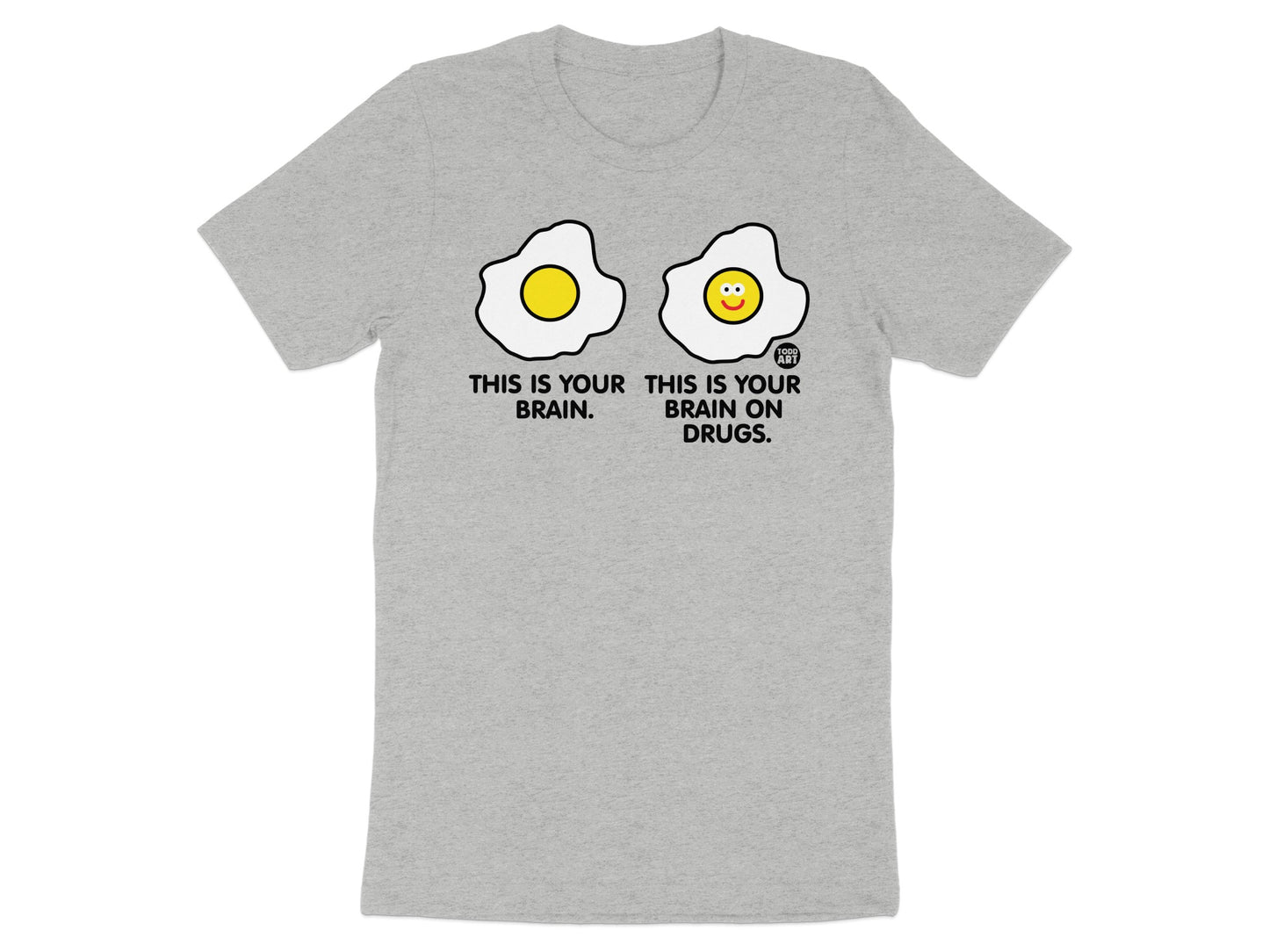 Funny Fried Egg Brain on Drugs Graphic T-Shirt product