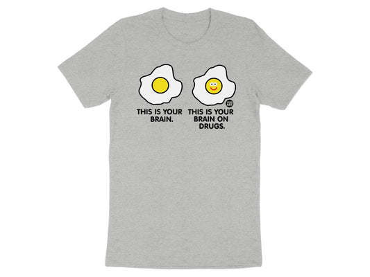 Funny Fried Egg Brain on Drugs Graphic T-Shirt product