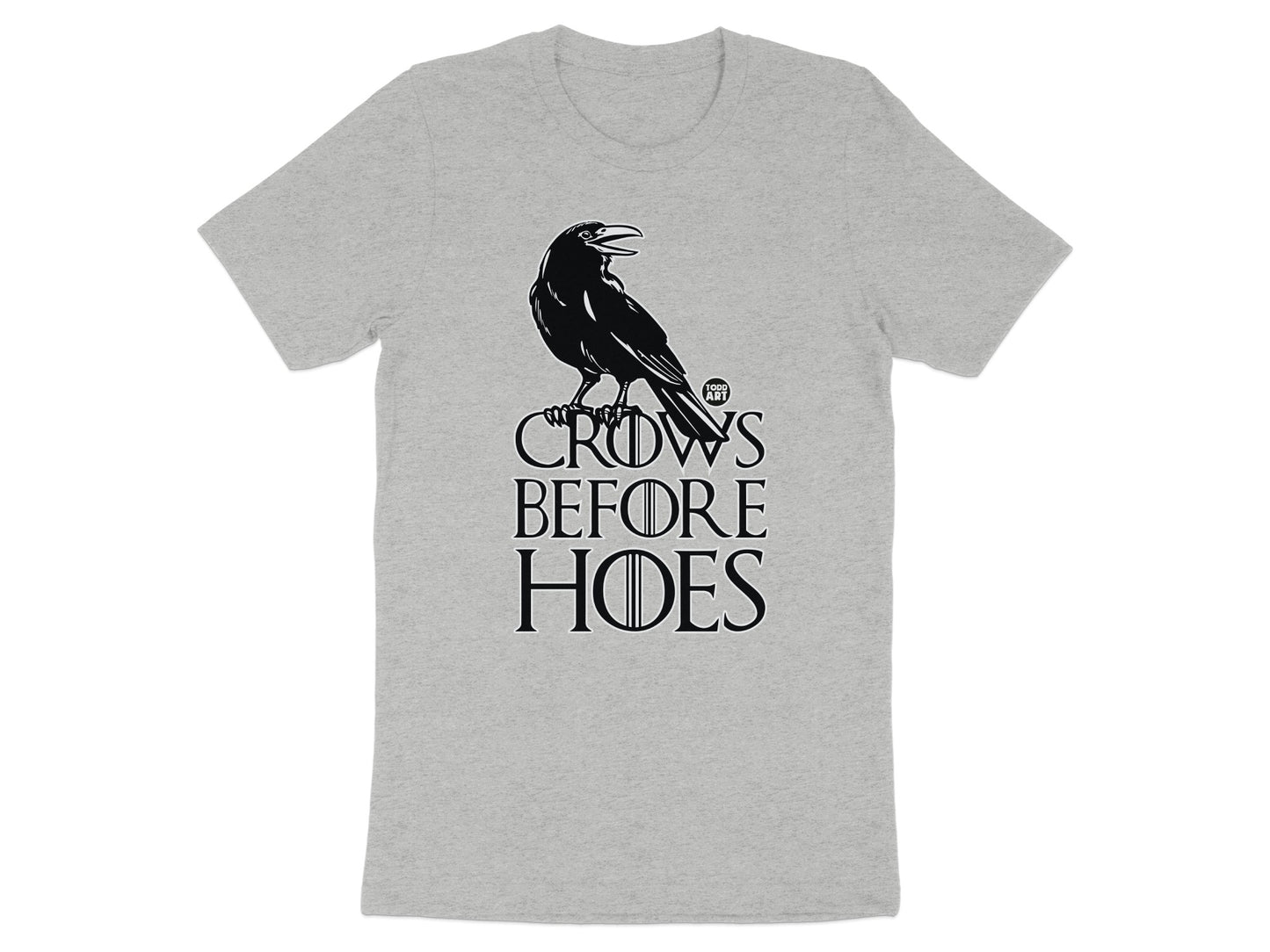 Crows Before Hoes Themed Grey T-shirt product