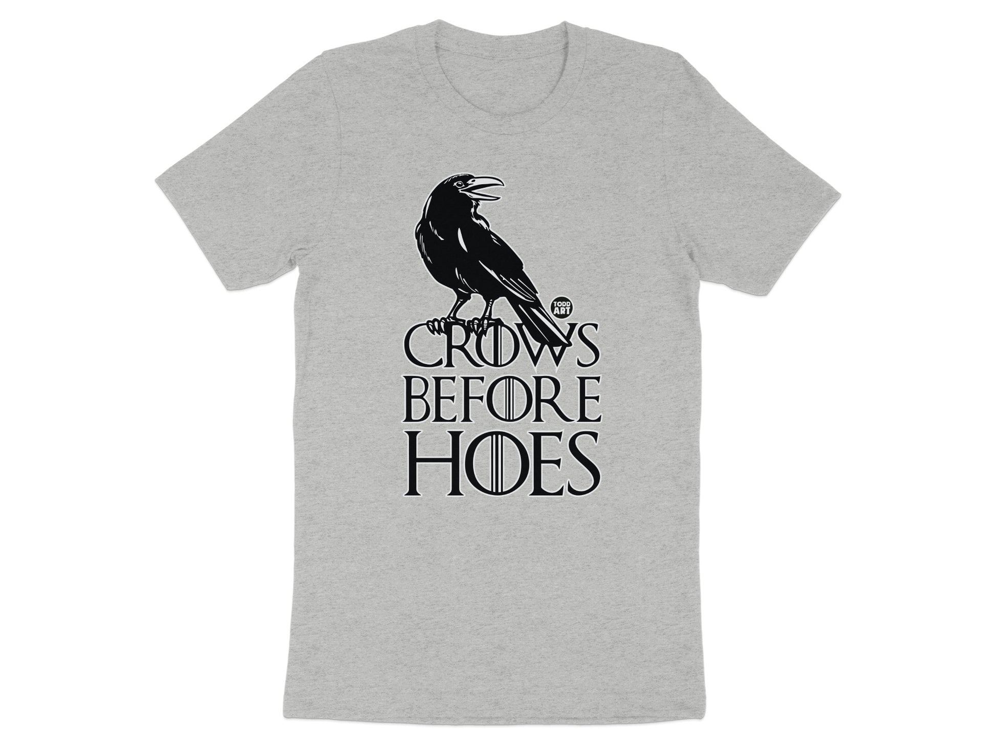 Crows Before Hoes Themed Grey T-shirt product