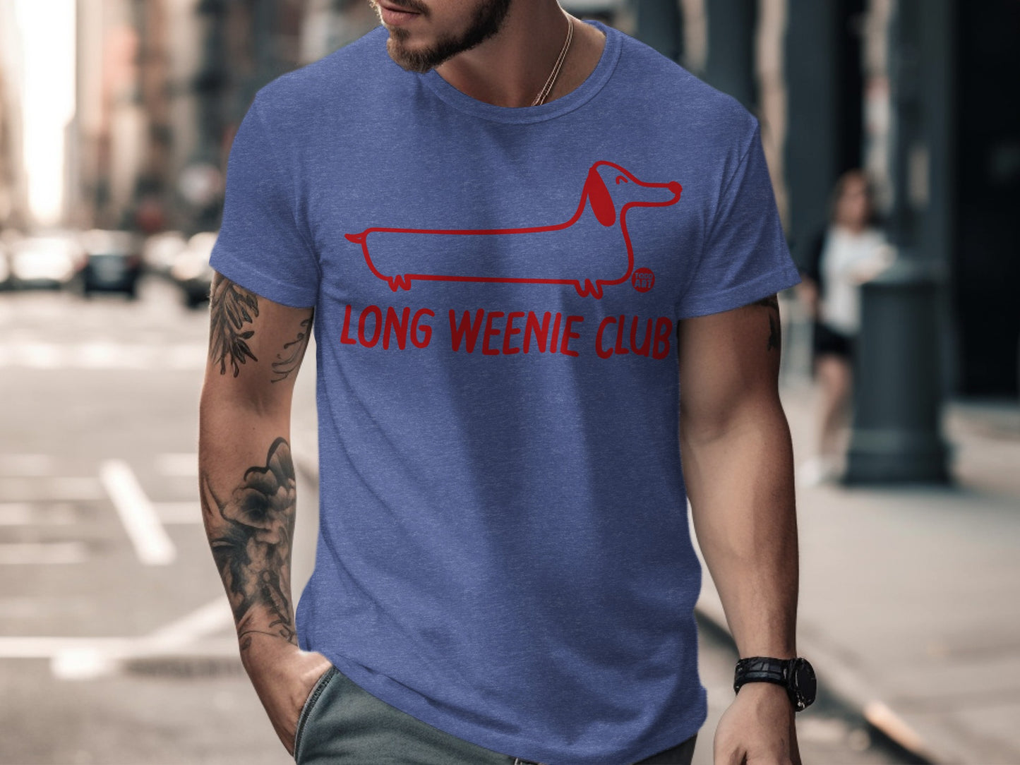 Stylish Long Weenie Club Graphic Tee shirt product